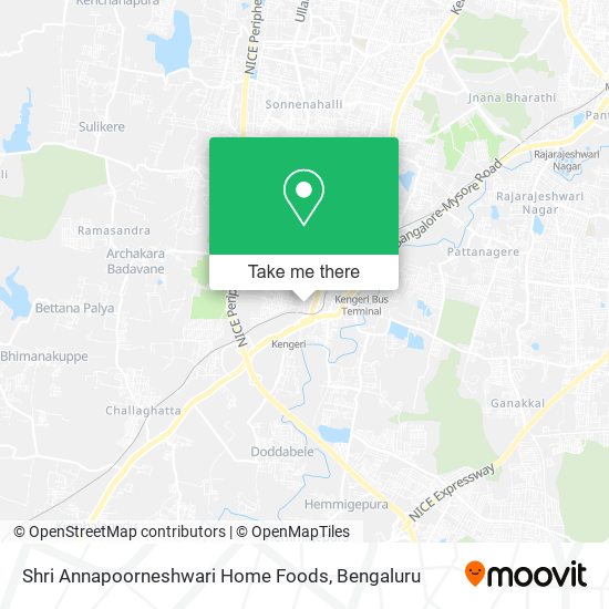 Shri Annapoorneshwari Home Foods map
