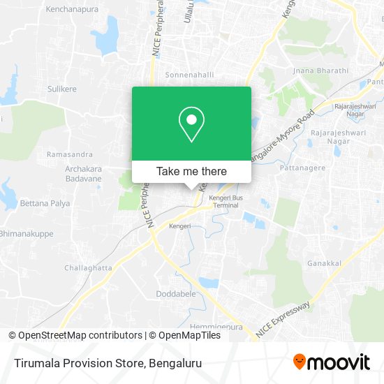 Tirumala Provision Store map