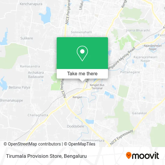 Tirumala Provision Store map