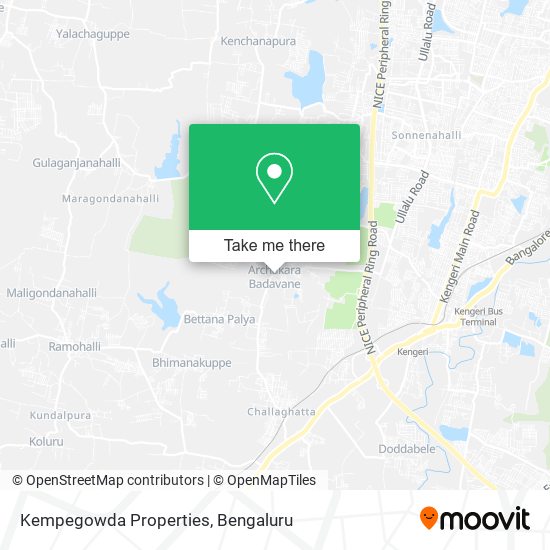 Kempegowda Properties map