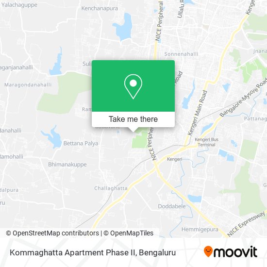 Kommaghatta Apartment Phase II map