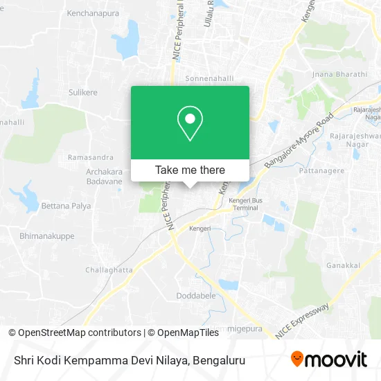 Shri Kodi Kempamma Devi Nilaya map