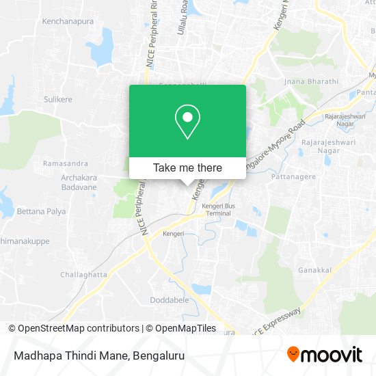 Madhapa Thindi Mane map