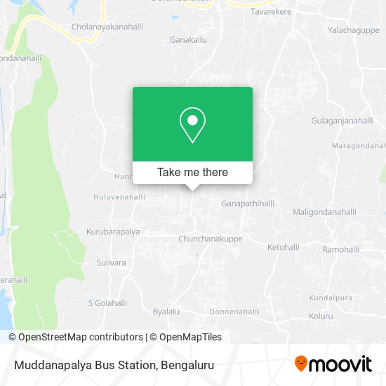 Muddanapalya Bus Station map