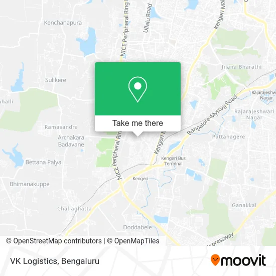VK Logistics map