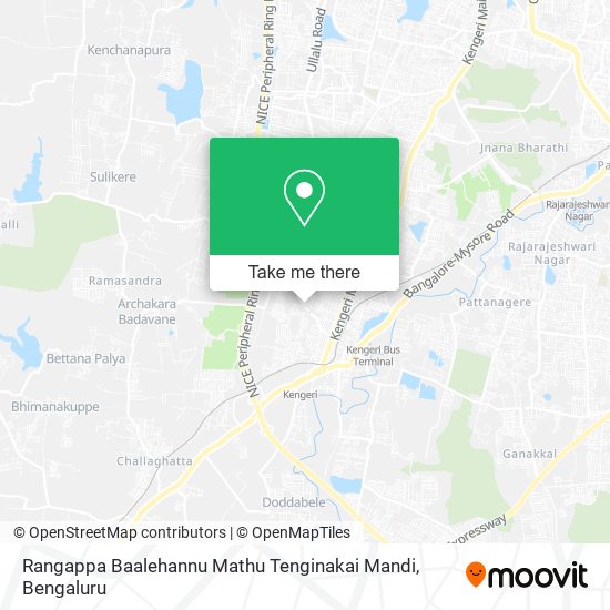 Rangappa Baalehannu Mathu Tenginakai Mandi map