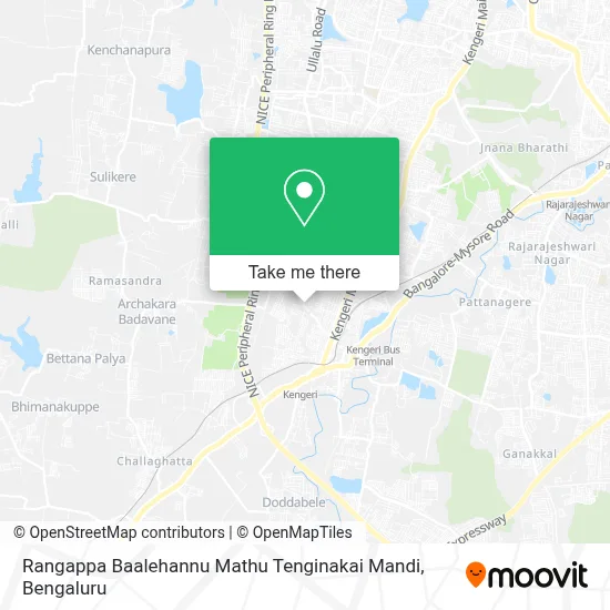 Rangappa Baalehannu Mathu Tenginakai Mandi map
