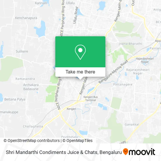 Shri Mandarthi Condiments Juice & Chats map