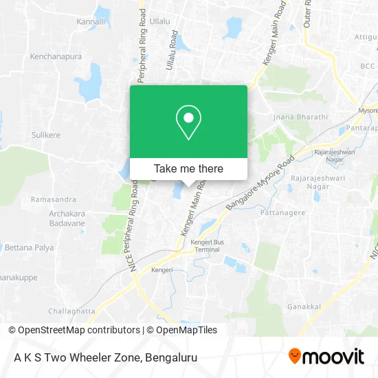 A K S Two Wheeler Zone map