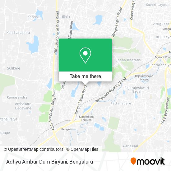 Adhya Ambur Dum Biryani map