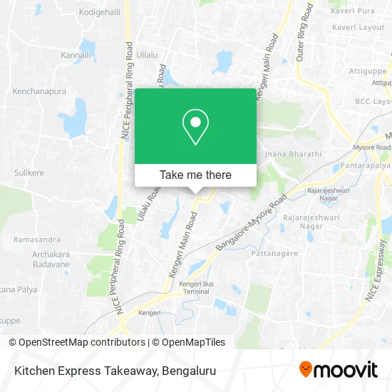 Kitchen Express Takeaway map