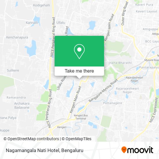 Nagamangala Nati Hotel map