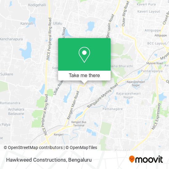 Hawkweed Constructions map