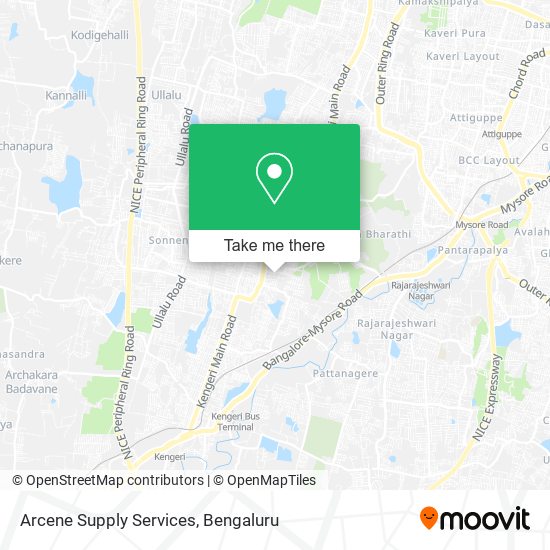 Arcene Supply Services map
