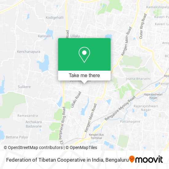 Federation of Tibetan Cooperative in India map