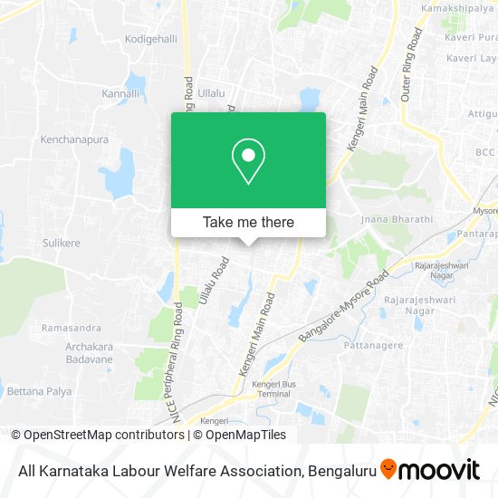 All Karnataka Labour Welfare Association map