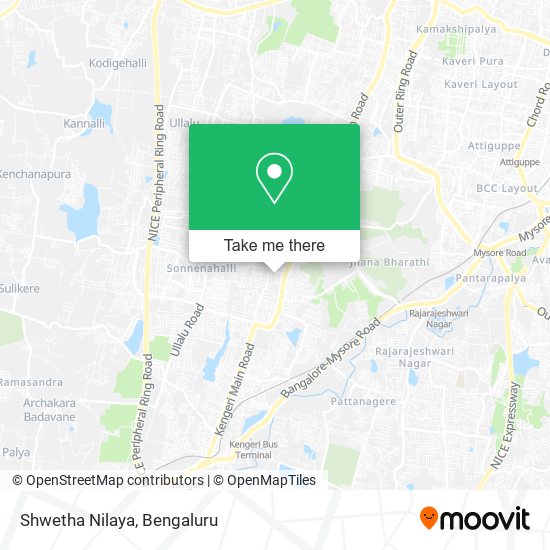 Shwetha Nilaya map