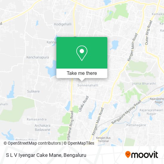 S L V Iyengar Cake Mane map