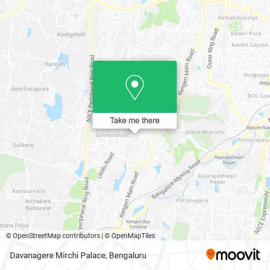 Davanagere Mirchi Palace map
