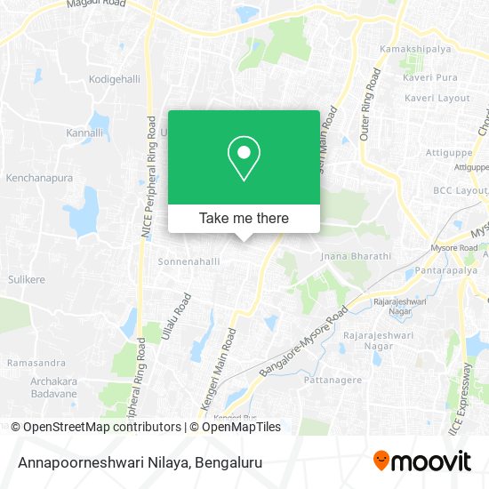 Annapoorneshwari Nilaya map