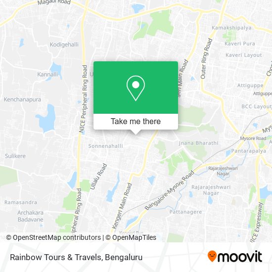 Rainbow Tours & Travels map