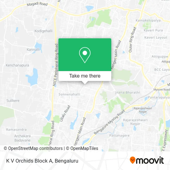 K V Orchids Block A map