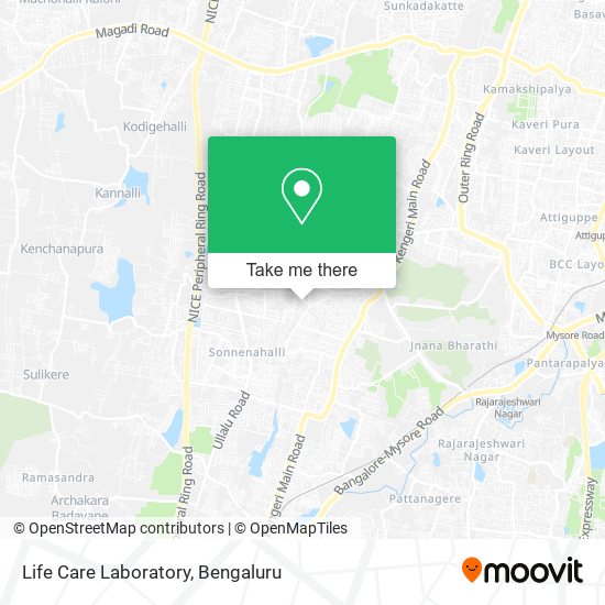 Life Care Laboratory map