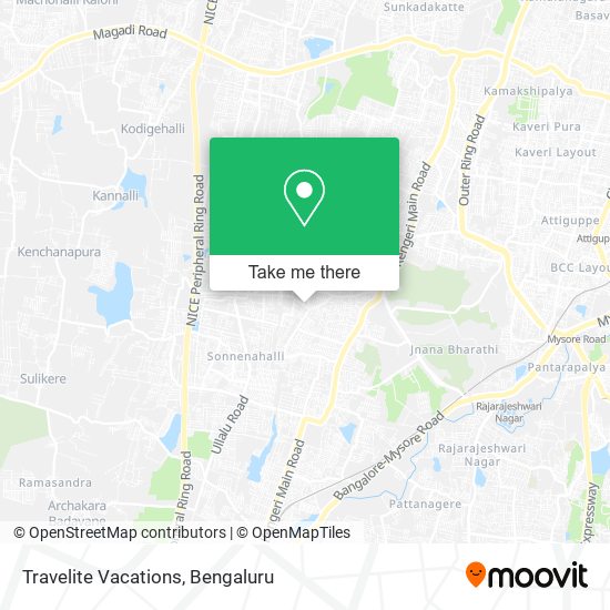 Travelite Vacations map
