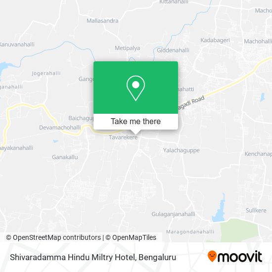 Shivaradamma Hindu Miltry Hotel map