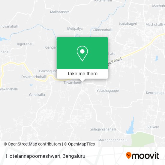 Hotelannapoorneshwari map