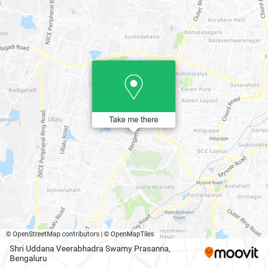 Shri Uddana Veerabhadra Swamy Prasanna map