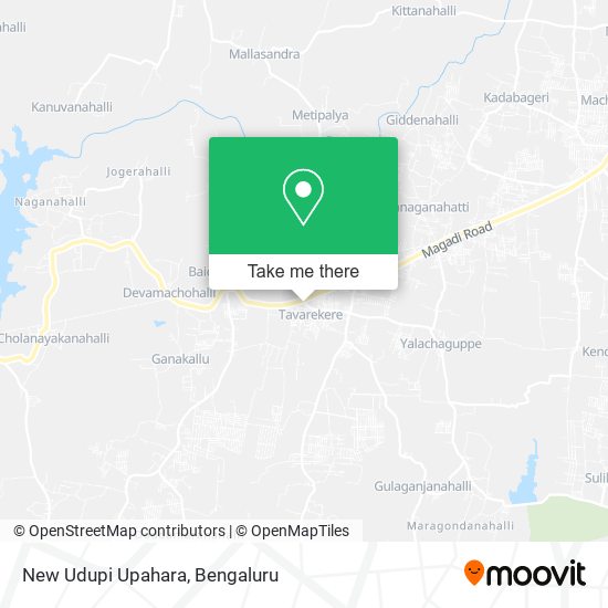 New Udupi Upahara map