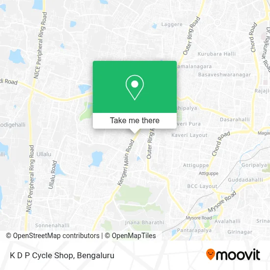 K D P Cycle Shop map