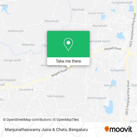 Manjunathaswamy Juice & Chats map
