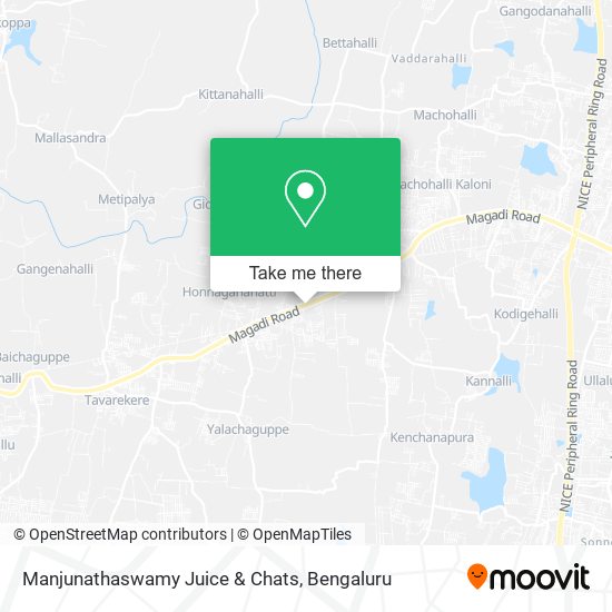Manjunathaswamy Juice & Chats map