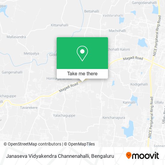 Janaseva Vidyakendra Channenahalli map