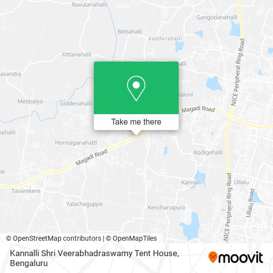 Kannalli Shri Veerabhadraswamy Tent House map