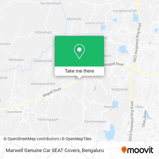 Marwell Genuine Car SEAT Covers map