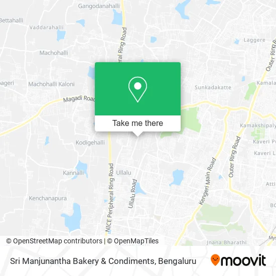 Sri Manjunantha Bakery & Condiments map
