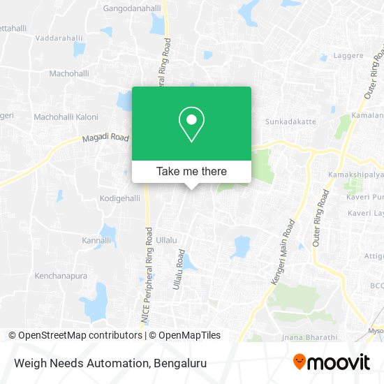 Weigh Needs Automation map