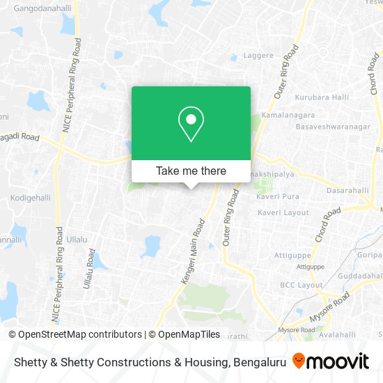 Shetty & Shetty Constructions & Housing map