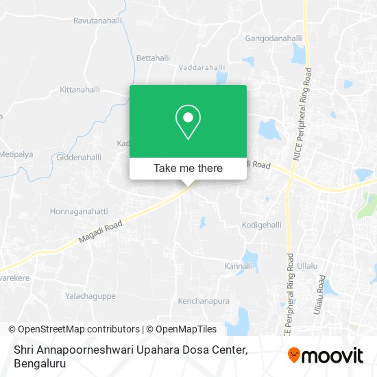 Shri Annapoorneshwari Upahara Dosa Center map