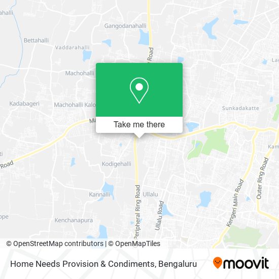 Home Needs Provision & Condiments map