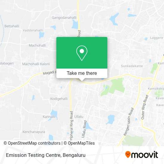 Emission Testing Centre map
