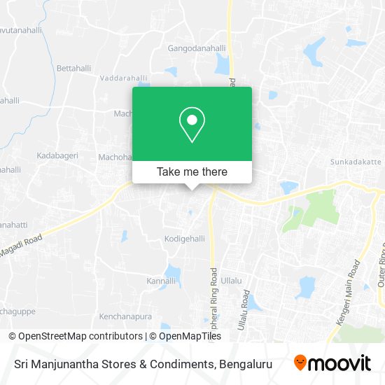 Sri Manjunantha Stores & Condiments map
