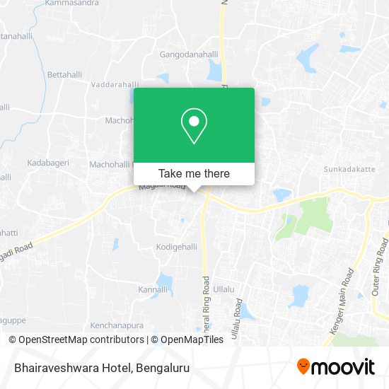 Bhairaveshwara Hotel map