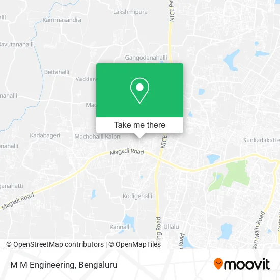 M M Engineering map