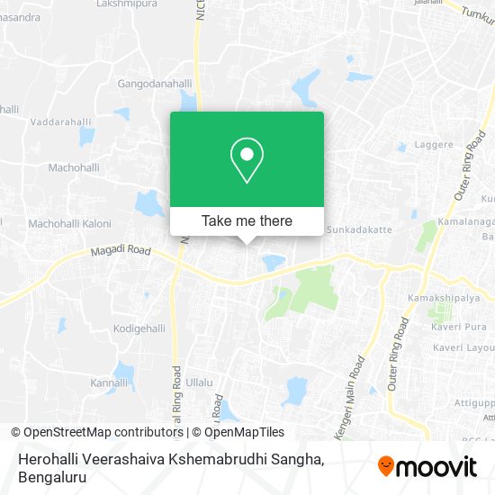 Herohalli Veerashaiva Kshemabrudhi Sangha map