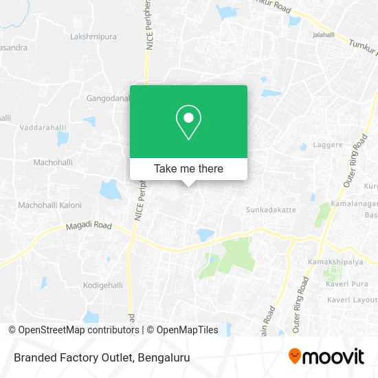 Branded Factory Outlet map