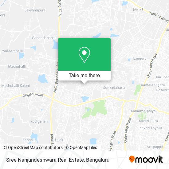 Sree Nanjundeshwara Real Estate map